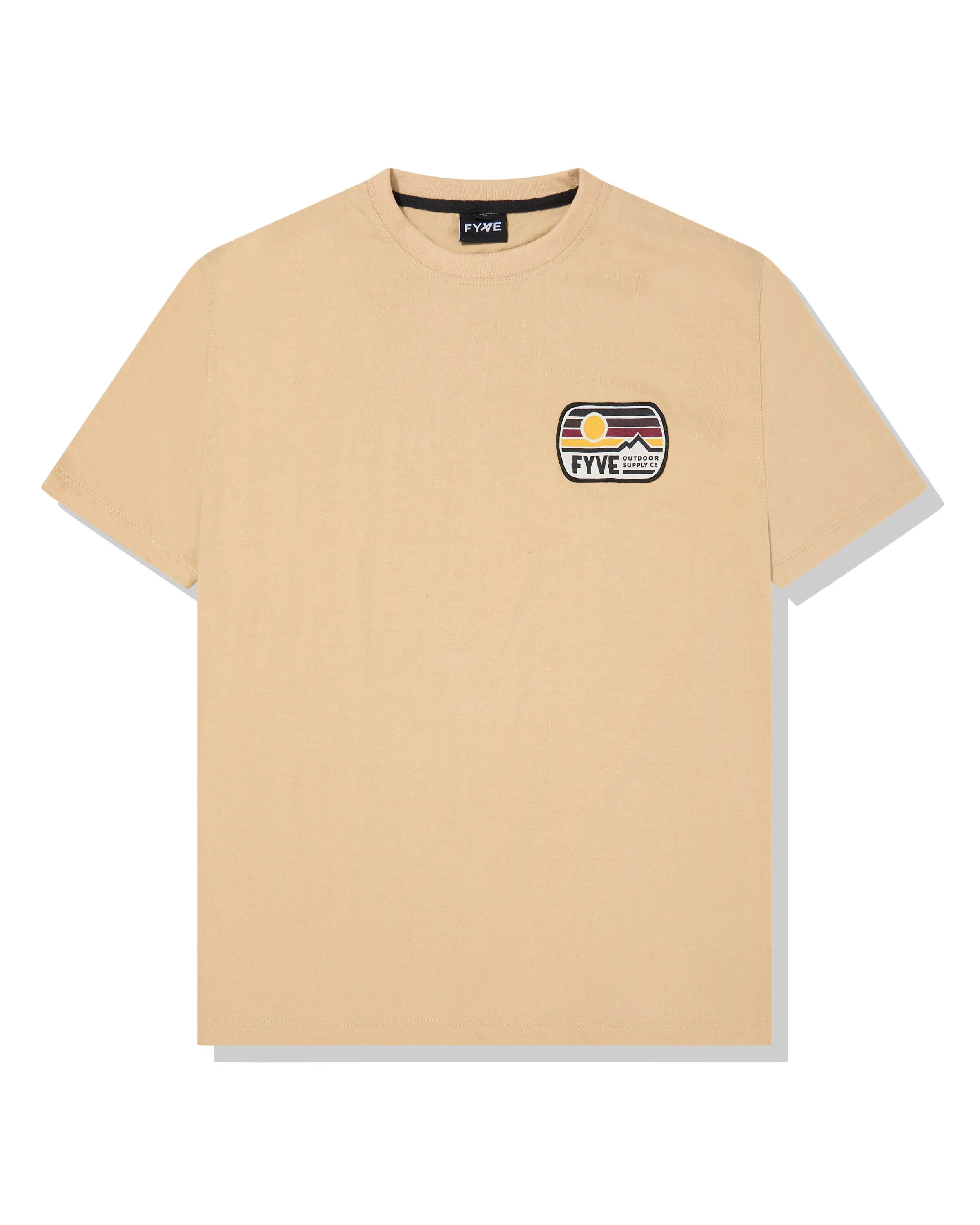 Tan Embroidered Vintage Tee