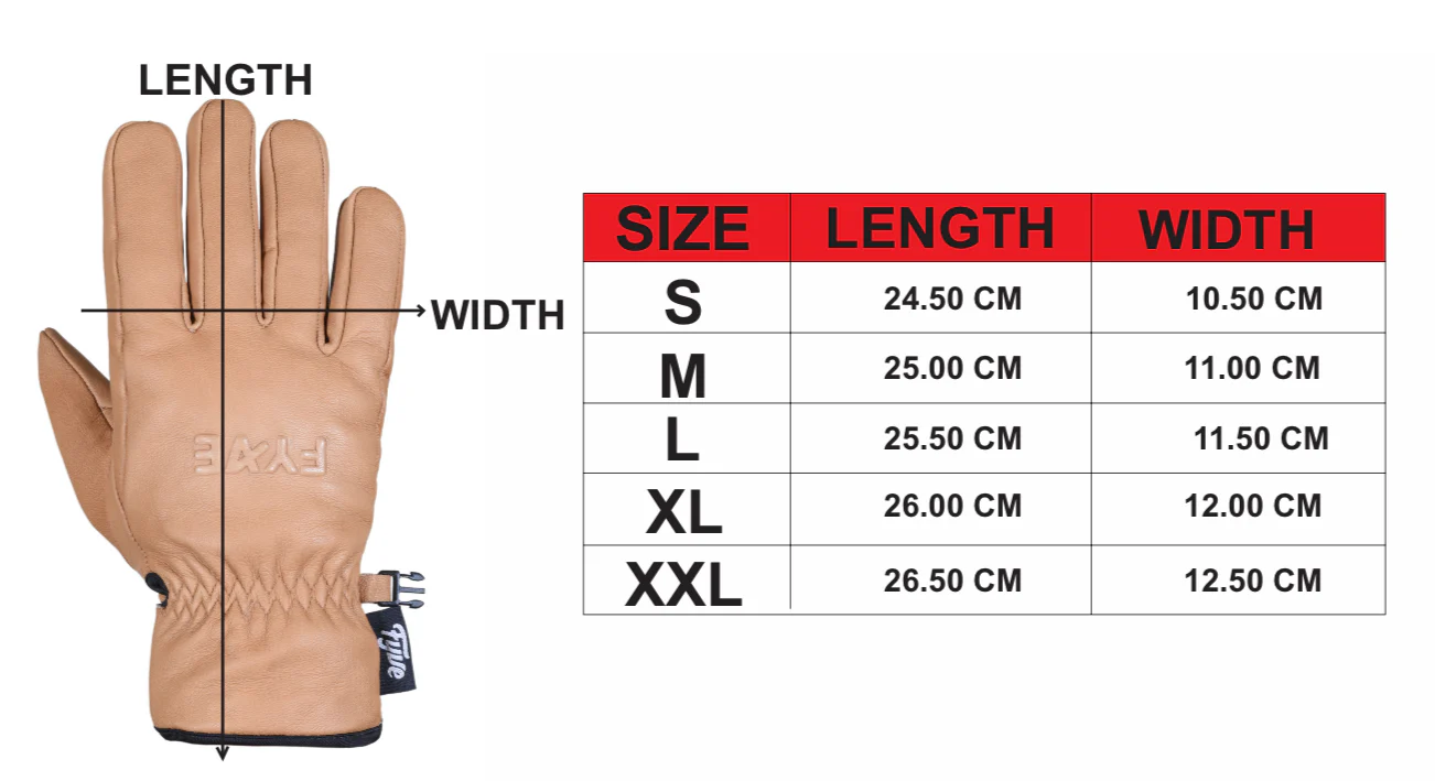Rigger Style Black Leather Embossed Glove - Image 3