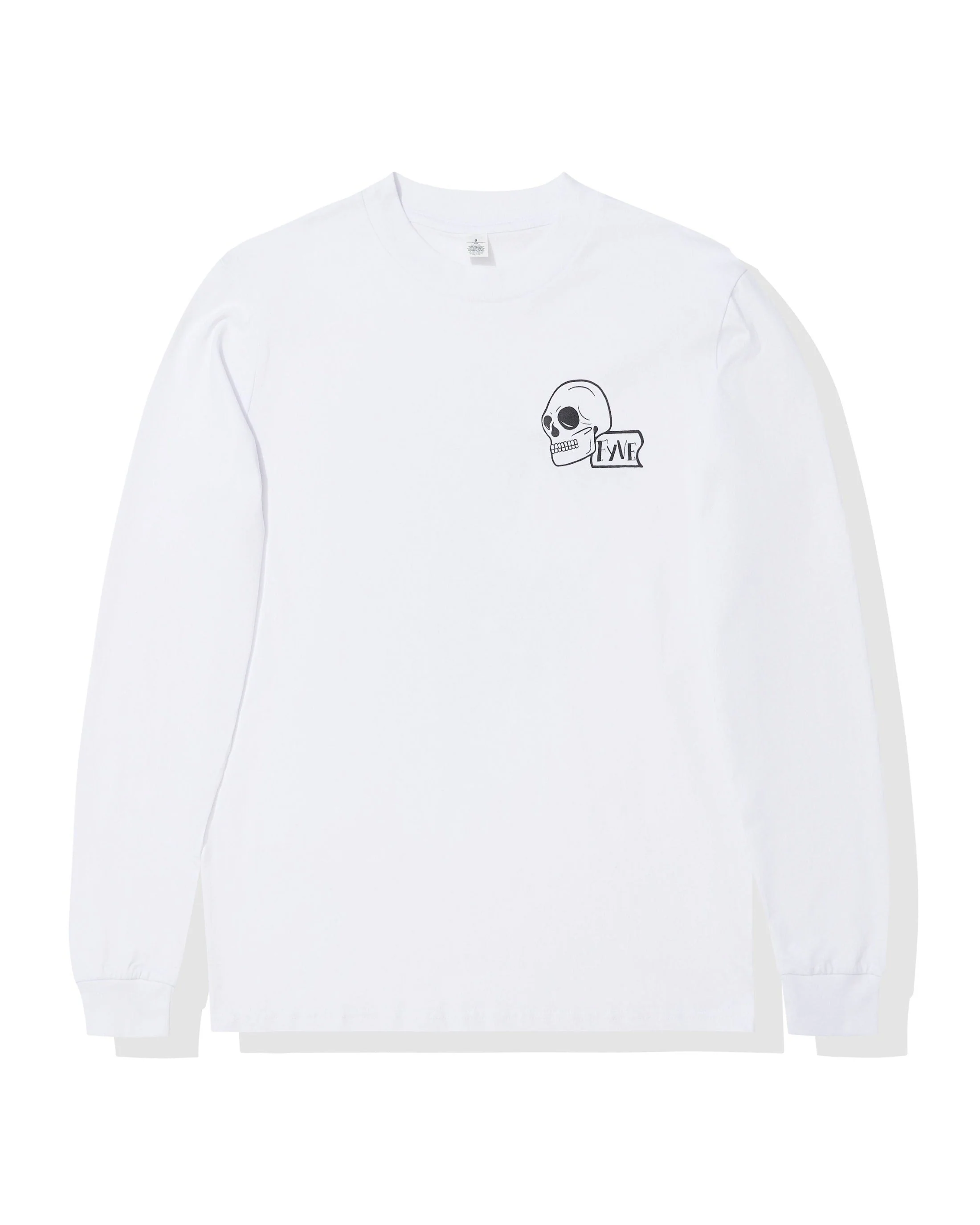 White Skelly Long Sleeve Tee